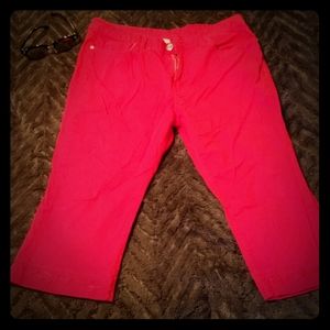 Lovely bright red summer capris